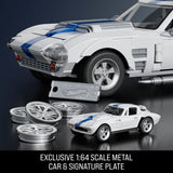 Mattel : Brick Shop - Hot Wheels Corvette Grand Sport Building Kit (918 Pieces)