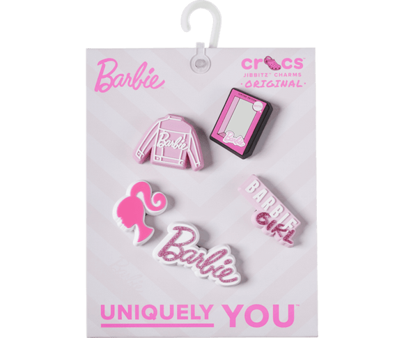 Crocs : Barbie Pink 5 Pack Jibbitz™ Charms