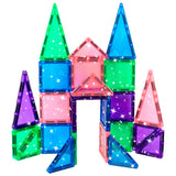 Crayola : Glitter Pip-Tiles Mini- Magnetic Building Tiles - 24 Pcs