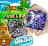 Minecraft x SlimyGloop Gelli Gels Glitter Series - Squishy Stress Cube (Assorted Styles)