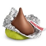 (USA) Hershey's Kisses : Grinch Milk Chocolate, Christmas Candy Plastic Cane, 2.08 oz