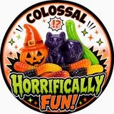 Colossal's Exclusive Horror  Halloween Candy : Fall Mini Gummi Worms + Spooktacular Gummi Mix - OVER 1LB