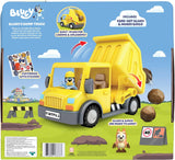 Bluey : Bluey’s Dump Truck with Hard Hat Bluey and Muddy Bingo Figures