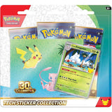 (LIMIT OF 1 PER HOUSEHOLD) Pokémon Tcg 30th Celebration - Tech Sticker Set (Lucario) or (Exeggutor)