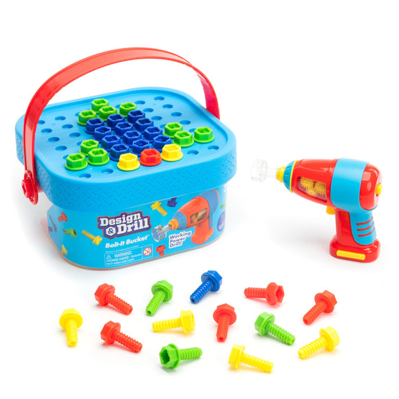 Educational Insights : Design & Drill® Bolt-It Bucket™ - Ages 3+