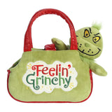 Aurora® : Dr. Seuss™ - Fancy Pals™ - 8" Grinch Plush with Feeling Grinchy Plush Carrier Bag