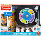 Fisher-Price Rockin’ Record Player Musical Toy For Preschool Pretend Play