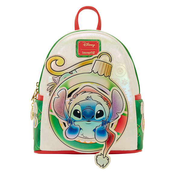 Loungefly Premium : Disney
Stitch & Scrump Iridescent Holiday Ornament Mini Backpack