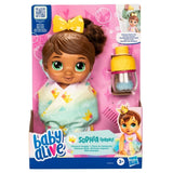 Baby Alive Shampoo Snuggle Sophia Sparkle Brown Hair Water Baby Doll