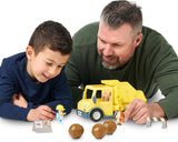 Bluey : Bluey’s Dump Truck with Hard Hat Bluey and Muddy Bingo Figures