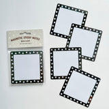 Cherrypick : Magnetic Sticky Notes (10pc Dry Erase Labels) - Monochrome Smileys