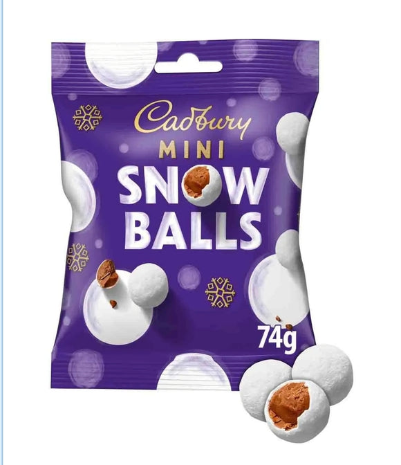 Cadbury : Dairy Milk Cristmas Chocolate Mini Snow Balls 74g (Imported from the UK) [BB 03/31/26]