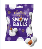 Cadbury : Dairy Milk Cristmas Chocolate Mini Snow Balls 74g (Imported from the UK) [BB 03/31/26]