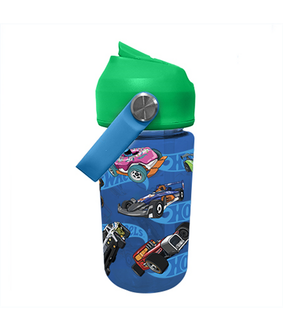 Danawares : Hot Wheels -  Plastic Water Bottle with Spout & Handle