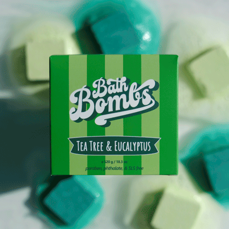 Happy Hippo : Tea Tree & Eucalyptus Cube Bombs - 12 Pack 18.3 oz.