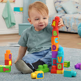 Fisher-Price : Mega Bloks - ABC Building Bag With Storage (30 Pieces) For Toddler