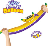 [LIMIT OF 2 PER HOUSEHOLD] Orb : Easy Sqweezy Jumbo Banana 18-Inch Squeeze Toy [Super Stretchy]