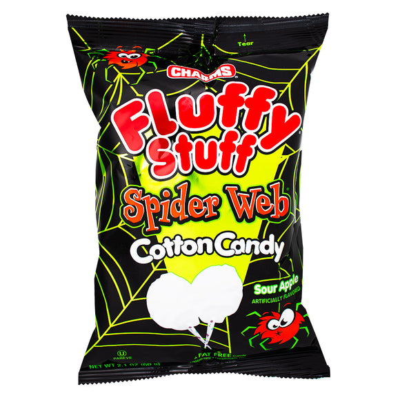 Charms : Fluffy Stuff Spider Web Cotton Candy - 2.1 oz