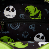 Loungefly : The Nightmare Before Christmas Oogie Boogie Glow Crossbuddies® Cosplay Crossbody Bag with Coin Bag