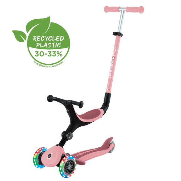 Globber : GO•UP ACTIVE LIGHTS - Pastel Pink