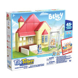 Tile Town : Bluey Heeler Home - Magnetic Tiles Playset With Figures