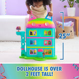 Gabby’s Dollhouse : 15-Piece Rainbow-Themed, Celebration Dollhouse, Toy Figures, Doll House Furniture & 10 Sounds
