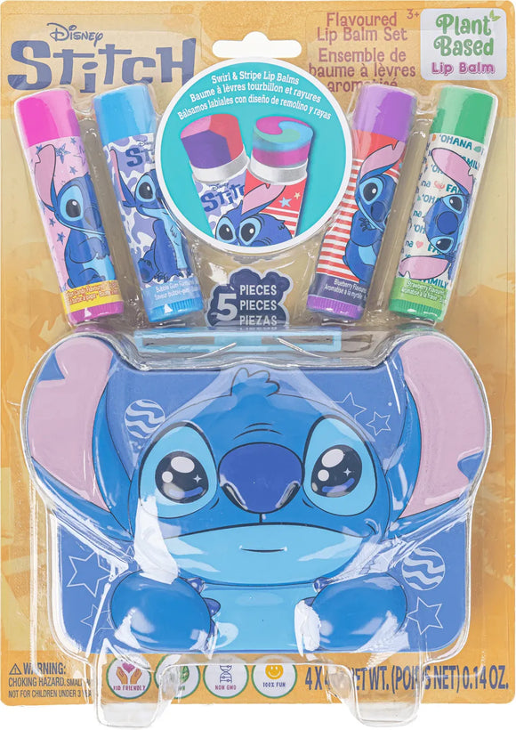 TownleyGirl : Stitch Swirl & Striped Lip Balm With Storage Tin - 5 Piece Set