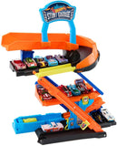 Mattel : Hot Wheels Transforming 2 In 1 Stunt Garage With Snap Speed Track Sytem & 1 Car