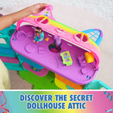 Gabby’s Dollhouse : 15-Piece Rainbow-Themed, Celebration Dollhouse, Toy Figures, Doll House Furniture & 10 Sounds