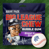 Big League Chew : Aaron Judge Grand Slam Grape Bubble Gum [BB 02/18/2028]
