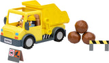 Bluey : Bluey’s Dump Truck with Hard Hat Bluey and Muddy Bingo Figures