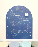 Cherrypick : Mega Magic Playwall - Arch Magnetic Wall Decal - Starry Skies