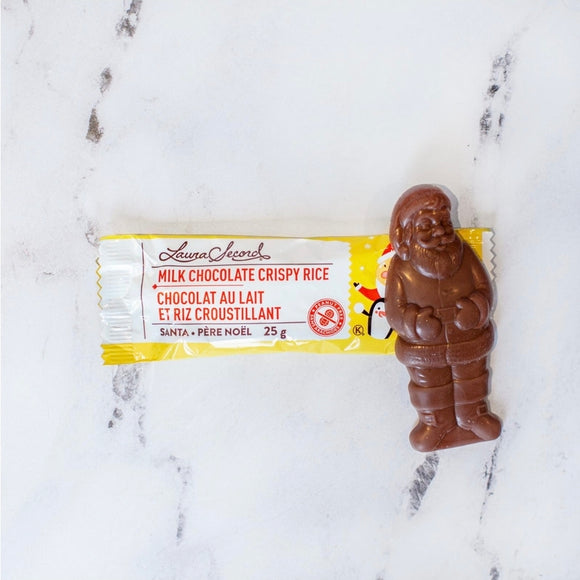 Laura Secord : Milk Chocolate & Crispy Rice Santa Bar 25 g