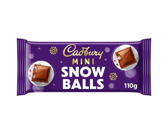Cadbury Mini Snowballs Bar 110g (UK Imported) [BB 03/31/26]