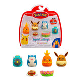 Squishmallows : Squish-a-longs Pokemon 4 Pack