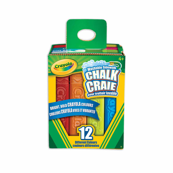 Crayola Washable Sidewalk Chalk, 12 Count