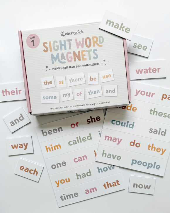 (PRE-ORDER) Cherrypick : Sight Word Magnets for Early Reading & Literacy (Assorted Levels)
