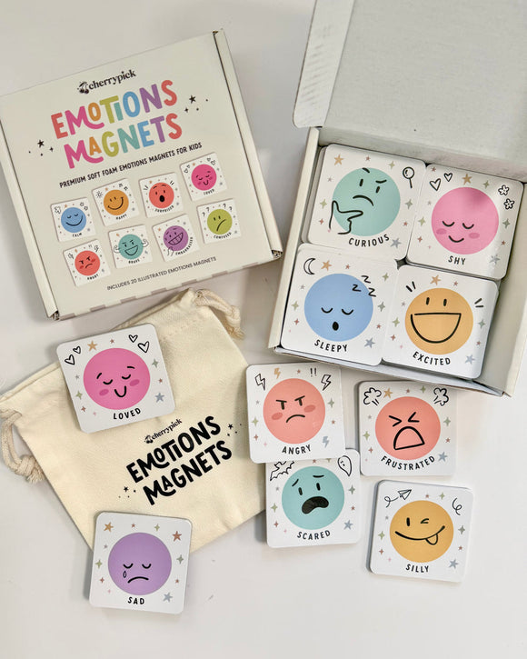(PRE-ORDER) Cherrypick : Emotions Magnets - Soft Foam Magnets (20pc set)