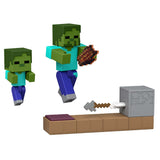 Minecraft : Redstone-Charged Zombie Arrow Trap Set with Figures and Accessories