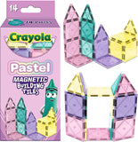 Crayola Pastel Magnetic Tiles 14 Piece Expansion Pack