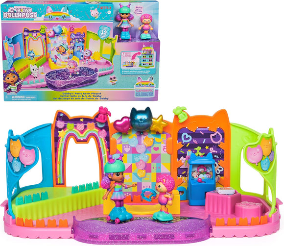Gabby’s Dollhouse : Party Room Playset with Exclusive Toy Figures