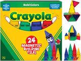 Crayola : Bold Colours Magnetic Building Tiles - 24 Pcs