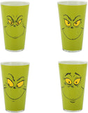 The Grinch : The Grinch Faces - 16 oz Glass Set of 4