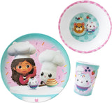 (PRE-ORDER) Danawares : Kids Paw 3pc Melamine Dinnerware Set (Assorted Styles) [ALL PRE-ORDERS ARE FINAL]