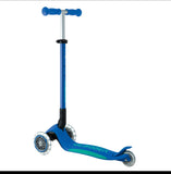 Globber : Primo Foldable Scooter Plus - With Lights - Navy Blue/Emerald Green