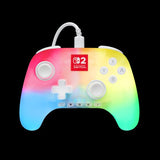 PowerA : Advantage Wired Controller for Nintendo Switch 2 with Lumectra - White