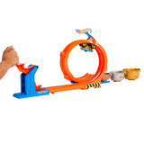Hot Wheels Monster Trucks Loop-And-Flip Trophy Challenge Playset & Die-Cast Bigfoot 50th Anniversary Toy Truck