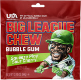 Big League Chew : Squeeze Play Sour Cherry Bubble Gum (USA Import) [BB 03/17/2028]