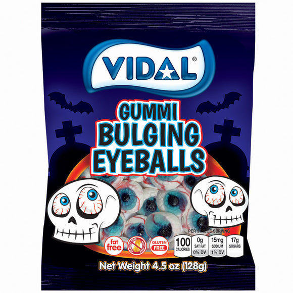 Vidal : Halloween Gummi Bulging Eyeblls 4.5oz [BB MAY 2027]
