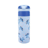 Lilo & Stitch All-Over Stitch Print Blue 24 Oz Stainless Steel Water Bottle